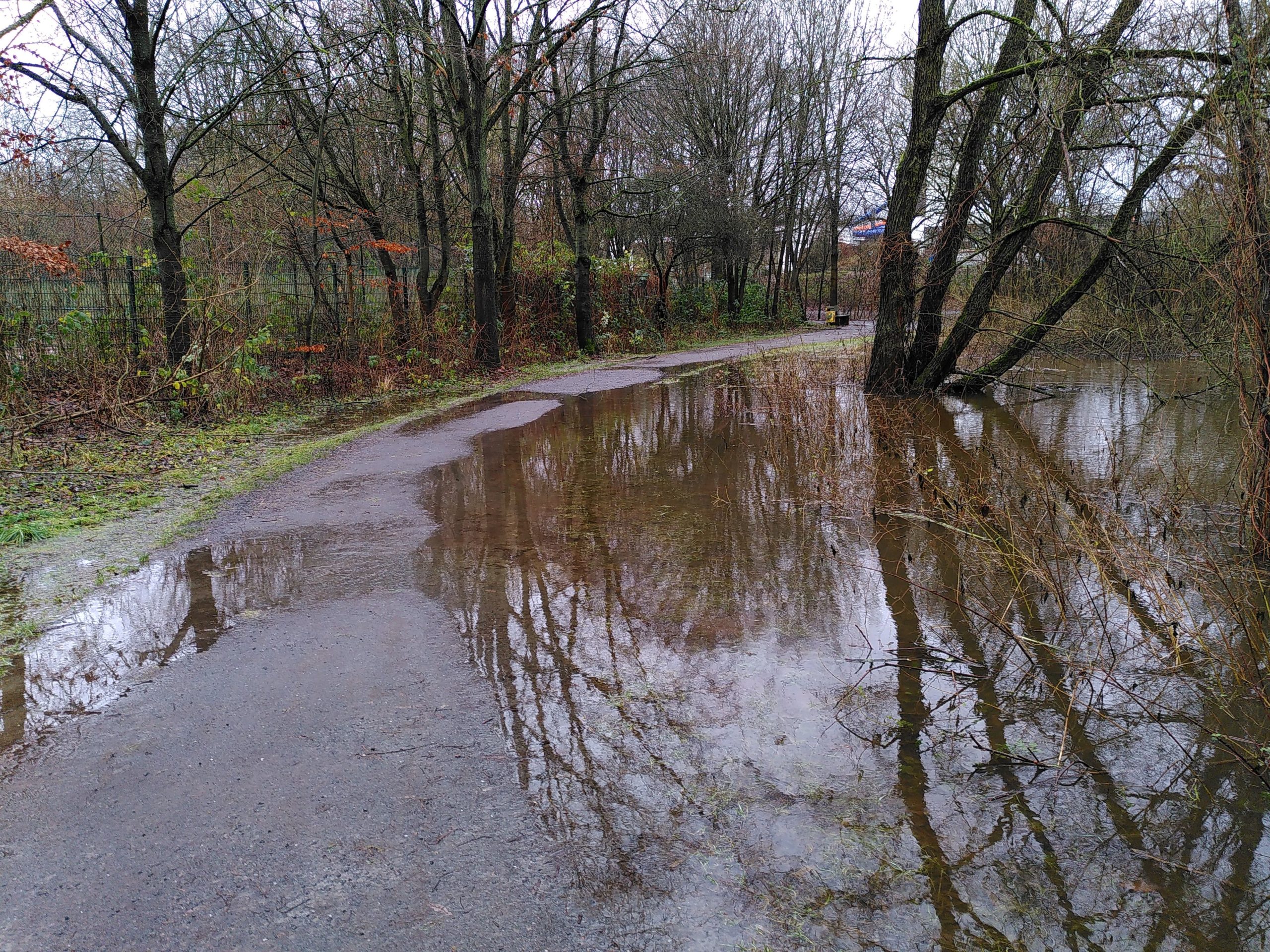 Überschwemmungen im Nettetal Winter 2023